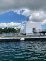 Das USS Arizona Memorial in Pearl Harbor