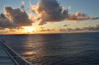 Ein letzter Sonnenuntergang für uns in Hawaii