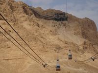 Masada - mit der Seilbahn zur Felsenfestung hinauf