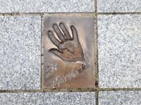 Misdroy Handeabdruck auf dem Weg