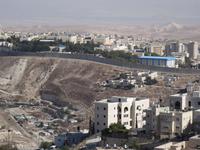 Jerusalem - Blick vom Picknickplatz auf die Grenze nach Palästina
