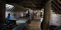 Langpfahlhaus von innen_Ethnologisches Museum - Hanoi