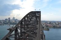 Aussicht von dem Pylon Lookout auf die Harbour Bridge