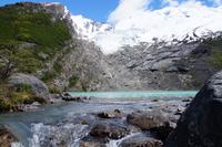 Vom Ablauf der Laguna Huemul aus fotografiert