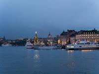 weihnachtliches Stockholm am Morgen