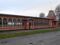 Weihnachten in Estland - historischer Bahnhof von Haapsalu
