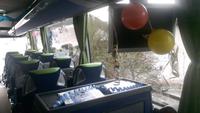Bus-Dekoration für Silvester 