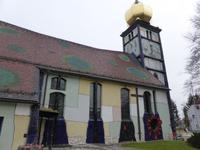 Bärnbach St. Barbarkirche von Hundertwasser 
