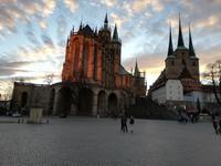 Erfurt, Domplatz mit Mardiendom und Pfarrkirche St. Severi