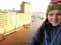 Eberhardt auf der Plaza der Elbphilharmonie Hamburg