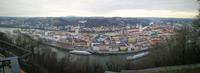 2 Tag Blick auf Passau von der Veste Oberhaus aus