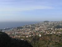 Blick auf Funchal Madeira vom Botanischen Garten 