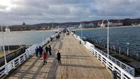 Die Seebrücke von Sopot ist über 500 m lang