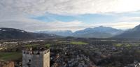 Blick von der Festung Richtung Bayrische Alpen