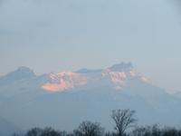 Alpenglühen in den Waadtländer Alpen