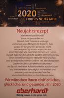 Alle guten Wünsche  unseren Reisegästen für das Jahr 2020