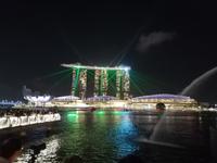 Lichtershow am Merlion