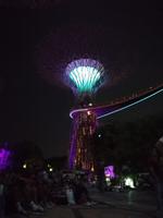 Lichtershow im Gardens by the Bay in Singapur
