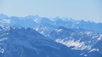 Eiger, Mönch, Jungfrau am Horizont