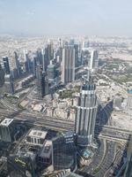 Blick von Etage 124 der Aussichtsplattform des Burj Khalifa, Dubai