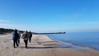 Dzwirzyno, Strandspaziergang zum Hafen
