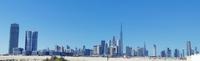 Skyline Dubais, während der Fahrt nach Al Ain 