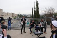 Musiker am Jaffa-Tor Jerusalem