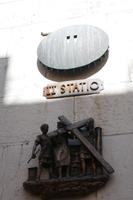 Kreuzwegstation in Jerusalem auf der Via Dolorosa