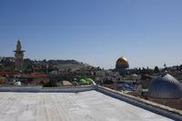 Blick vom Dach des Österreichischen Hospizes auf Altstadt von Jerusalem