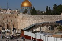 Blick auf den Tempelberg und die Klagemauer