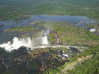 Iguazu Wasserfälle, Brasilien, Helikopterflug