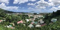 Blick auf Victoria und die AIDAblu - Seychellen