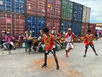 Begrüßung vor AIDAblu in Antsiranana