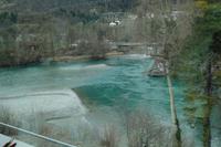 Zusammenschluß von Vorder- und Hinterrhein in Reichenau