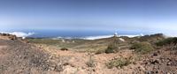 Panoramablick zu den Observatorien auf La Palma