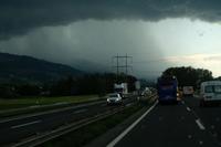 Am Zürichsee verfinstert sich der Himmel