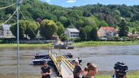 Fahrradtour auf dem Elberadweg - mit der Elbfähre gehts über den Fluss