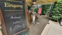 Hygieneregeln am Waldschlösschen in Dresden - Abstand halten