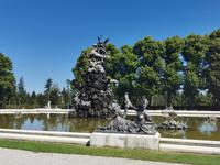 Brunnen vor dem Schloß Herrenchiemsee 