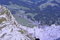 Frühstück auf dem Säntis (2.502 m) - Blick zur Schwägalp