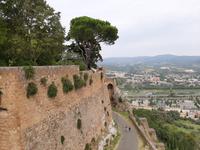 Orvieto -  Blick von der Festung  Albornoz ins Paglia-Tal