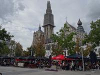 Antwerpen - Blick vom Grünen Platz auf die Kathedrale