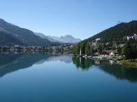 St. Moritz, Moritzersee mit Campanile