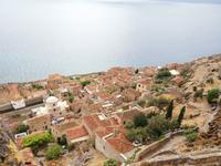 Monemvasia - Blick auf die Dächer der Stadt