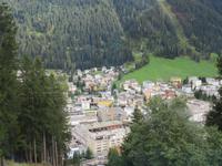 Fahrt zur Schatzalp - Blick auf Davos