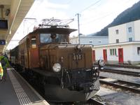 Fahrt mit dem Nostalgie-Zug von Davos nach Filisur - das legendäre Krokodil