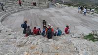 Wandergruppe im Theater Segesta