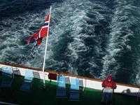 auf Hurtigrutenfahrt