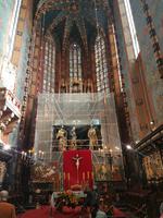 der berühmte Veit Stoß- Altar wird z.Z. renoviert