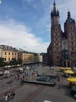 auf dem Rynek in Krakau